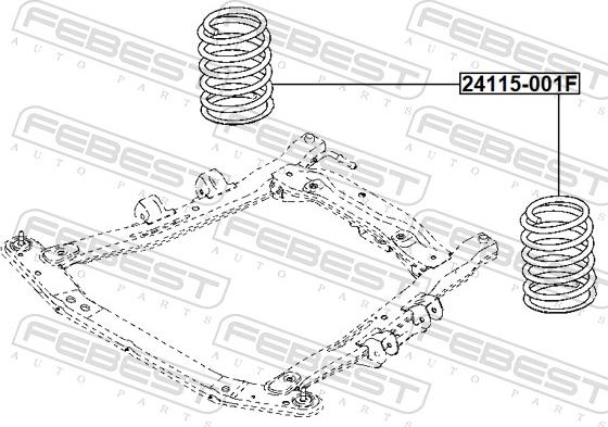 Febest 24115-001F - Coil Spring car-mod.net