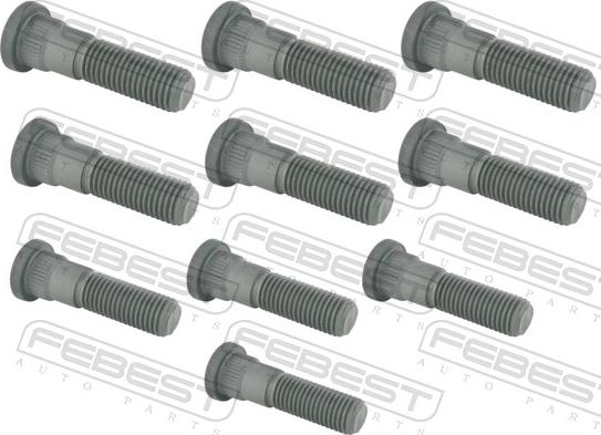 Febest 2084-001-PCS10 - Stud, wheel hub car-mod.net