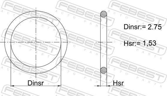 Febest 23400-011 - Seal, fuel line car-mod.net