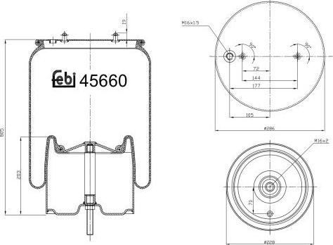Febi Bilstein 45660 - Bellow, air suspension car-mod.net