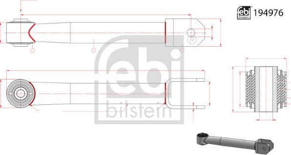 Febi Bilstein 194976 - Rod / Strut, stabiliser car-mod.net