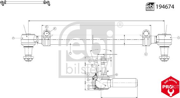 FEBI Bilstein 194674 - Centre Rod Assembly car-mod.net