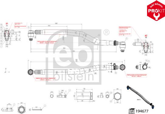 Febi Bilstein 194677 - Centre Rod Assembly car-mod.net