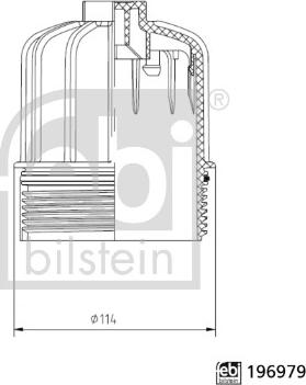 FEBI Bilstein 196979 - Cover, fuel filter car-mod.net
