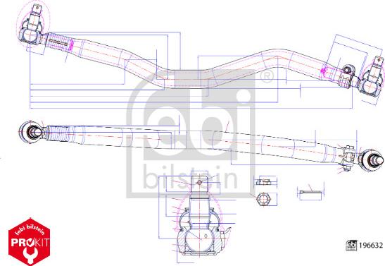 FEBI Bilstein 196632 - Centre Rod Assembly car-mod.net