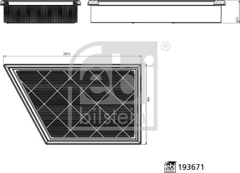 Febi Bilstein 193671 - Engine Air Filter car-mod.net