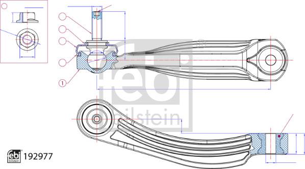 Febi Bilstein 192977 - Rod / Strut, stabiliser car-mod.net