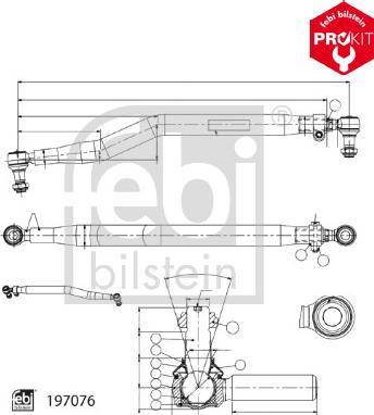 FEBI Bilstein 197266 - Centre Rod Assembly car-mod.net