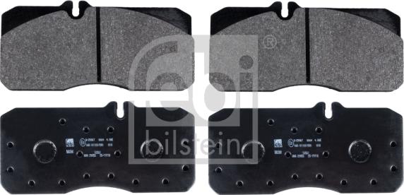 FEBI Bilstein 16561 - Brake Pad Set, disc brake car-mod.net