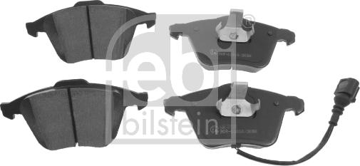 Febi Bilstein 16538 - Brake Pad Set, disc brake car-mod.net