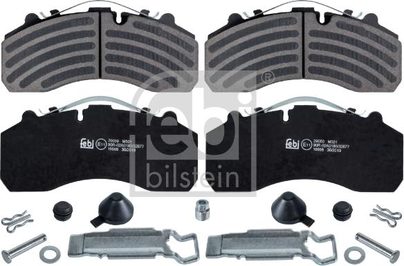 Febi Bilstein 16666 - Brake Pad Set, disc brake car-mod.net