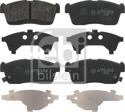 Febi Bilstein 16662 - Brake Pad Set, disc brake car-mod.net