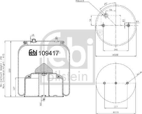 Febi Bilstein 109417 - Bellow, air suspension car-mod.net