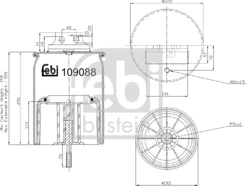 Febi Bilstein 109088 - Bellow, air suspension car-mod.net
