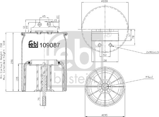 Febi Bilstein 109087 - Bellow, air suspension car-mod.net