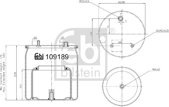 Febi Bilstein 109189 - Bellow, air suspension car-mod.net