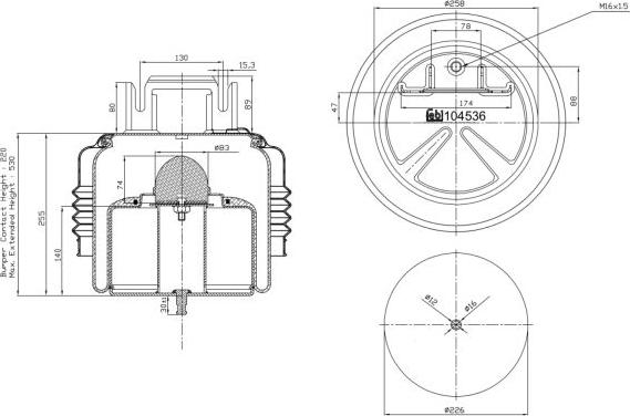 FEBI Bilstein 104536 - Bellow, air suspension car-mod.net