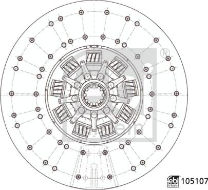 Febi Bilstein 105107 - Clutch Disc car-mod.net