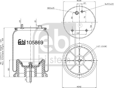 Febi Bilstein 105869 - Bellow, air suspension car-mod.net