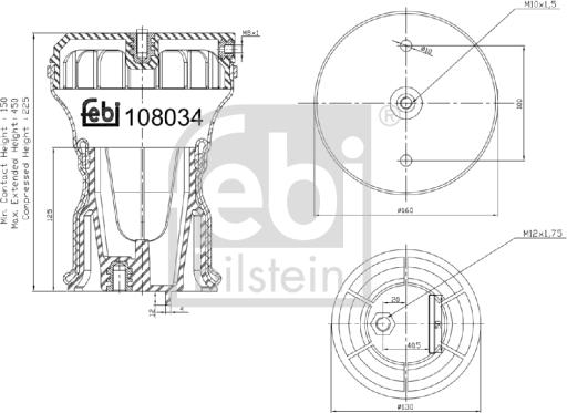 Febi Bilstein 108034 - Bellow, air suspension car-mod.net