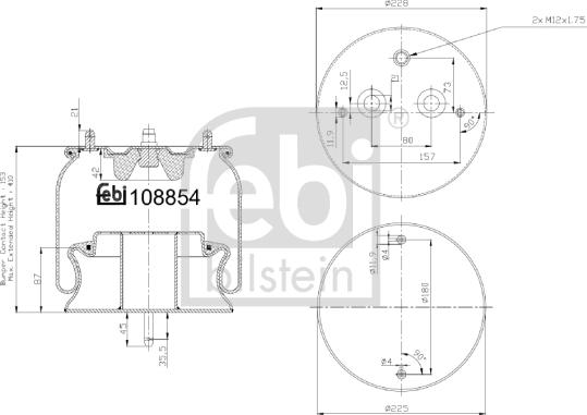 Febi Bilstein 108854 - Bellow, air suspension car-mod.net