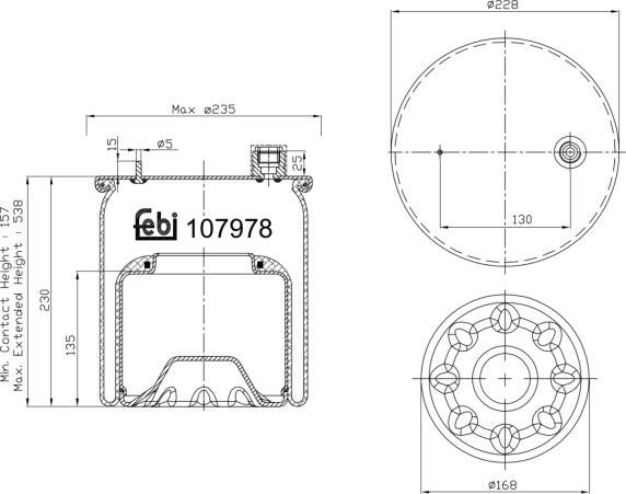 Febi Bilstein 107978 - Bellow, air suspension car-mod.net