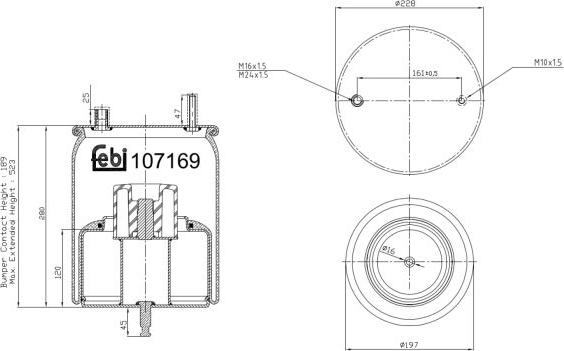 FEBI Bilstein 107169 - Bellow, air suspension car-mod.net