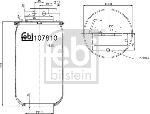 Febi Bilstein 107810 - Bellow, air suspension car-mod.net