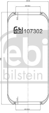 Febi Bilstein 107302 - Bellow, air suspension car-mod.net