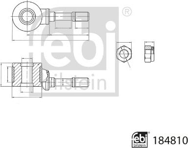 Febi Bilstein 184810 - Rod / Strut, stabiliser car-mod.net