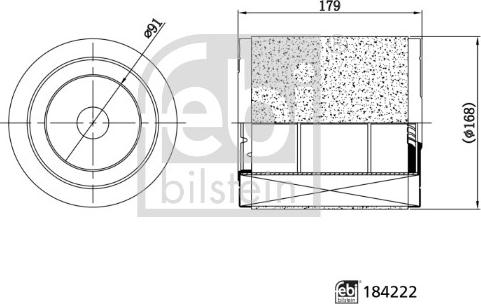 Febi Bilstein 184222 - Engine Air Filter car-mod.net
