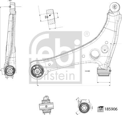 Febi Bilstein 185906 - Track Control Arm car-mod.net