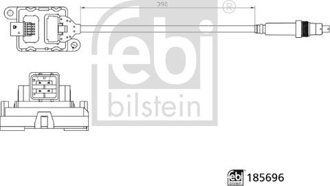 Febi Bilstein 185696 - NOx Sensor, urea injection / catalyst car-mod.net