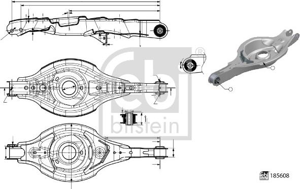 FEBI Bilstein 185608 - Track Control Arm car-mod.net