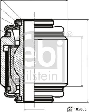 Febi Bilstein 185885 - Ball Joint car-mod.net