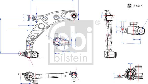 FEBI Bilstein 186317 - Track Control Arm car-mod.net