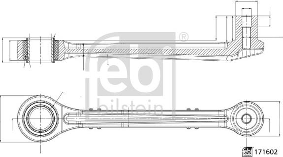Febi Bilstein 186389 - Rod / Strut, stabiliser car-mod.net
