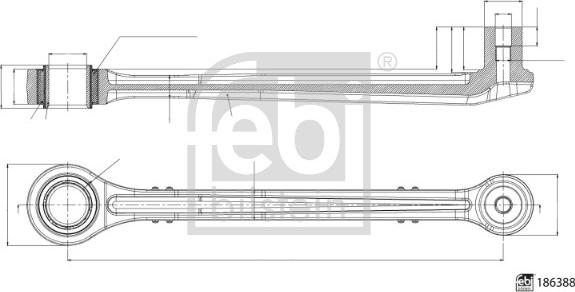 Febi Bilstein 186388 - Rod / Strut, stabiliser car-mod.net