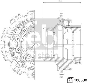 Febi Bilstein 180508 - Wheel Hub car-mod.net