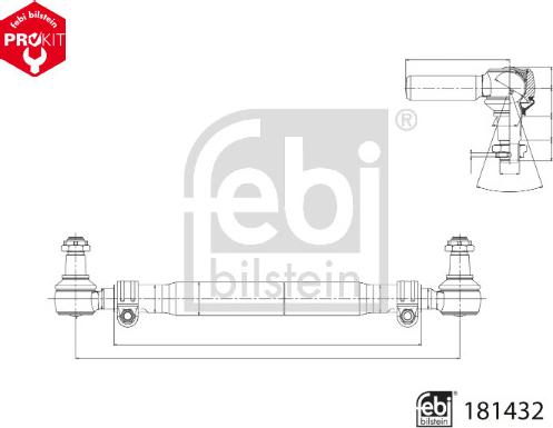 Febi Bilstein 181432 - Tie Rod car-mod.net
