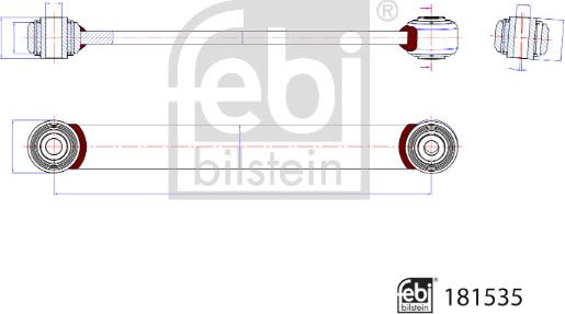FEBI Bilstein 181535 - Rod / Strut, stabiliser car-mod.net