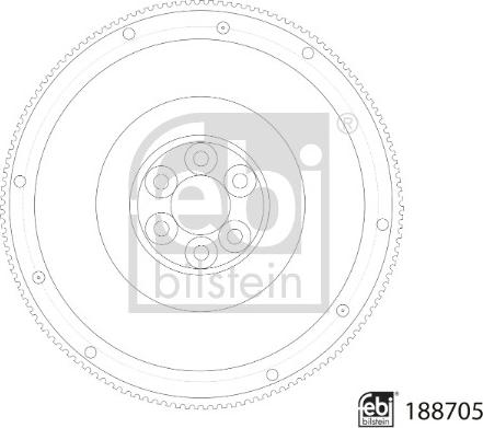 FEBI Bilstein 188705 - Flywheel car-mod.net