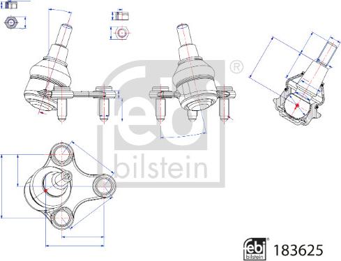 Febi Bilstein 183625 - Ball Joint car-mod.net