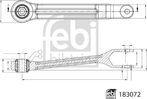 FEBI Bilstein 183072 - Rod / Strut, stabiliser car-mod.net