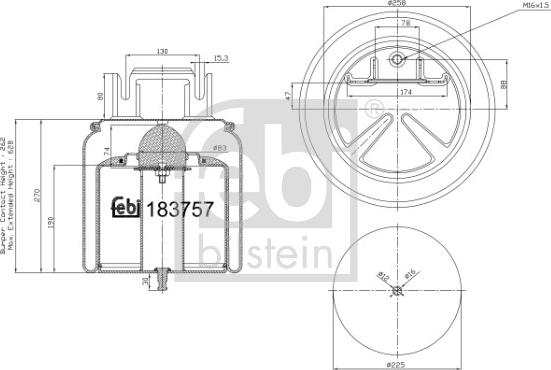 FEBI Bilstein 183757 - Bellow, air suspension car-mod.net