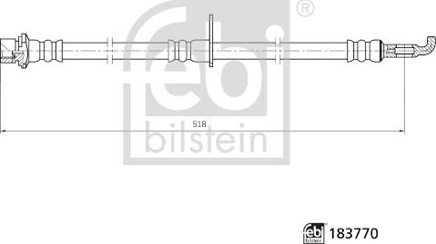 Febi Bilstein 183770 - Brake Hose car-mod.net