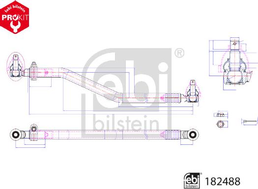 Febi Bilstein 182488 - Centre Rod Assembly car-mod.net