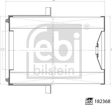 Febi Bilstein 182368 - Engine Air Filter car-mod.net