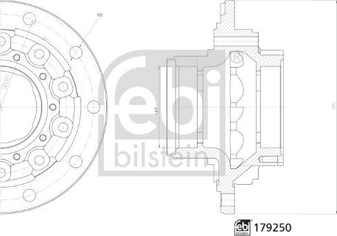 Febi Bilstein 179250 - Wheel Hub car-mod.net