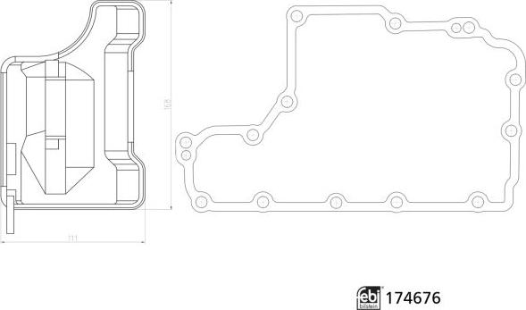 Febi Bilstein 174676 - Hydraulic Filter, automatic transmission car-mod.net